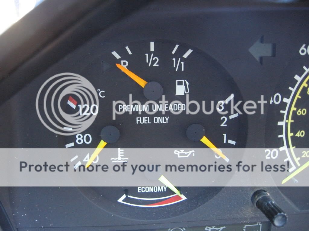 Another diesel use for the gasser "Economy" gauge PeachParts Mercedes